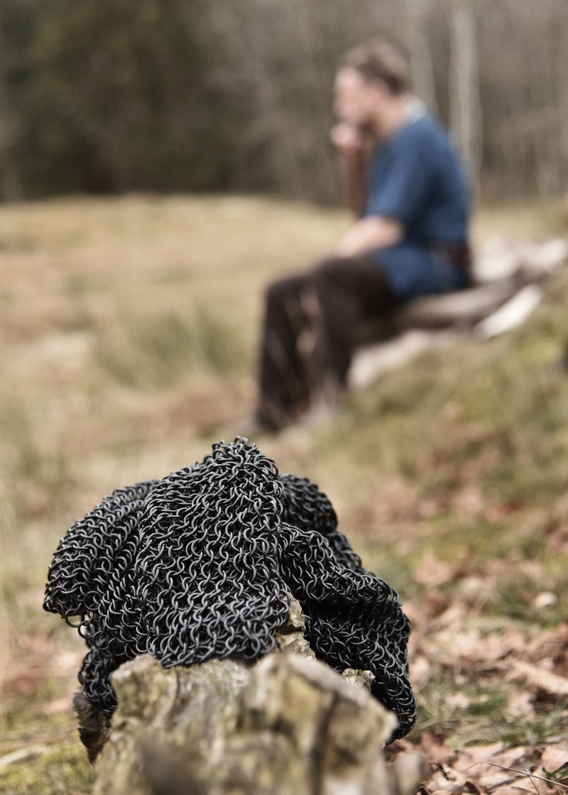 Kettenhaube mit quadratischem Halsausschnitt, verzinkt, 8 mm