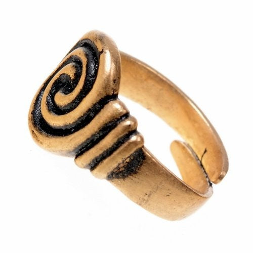 Bague anglo-saxonne du 7e-8e siècle, bronze