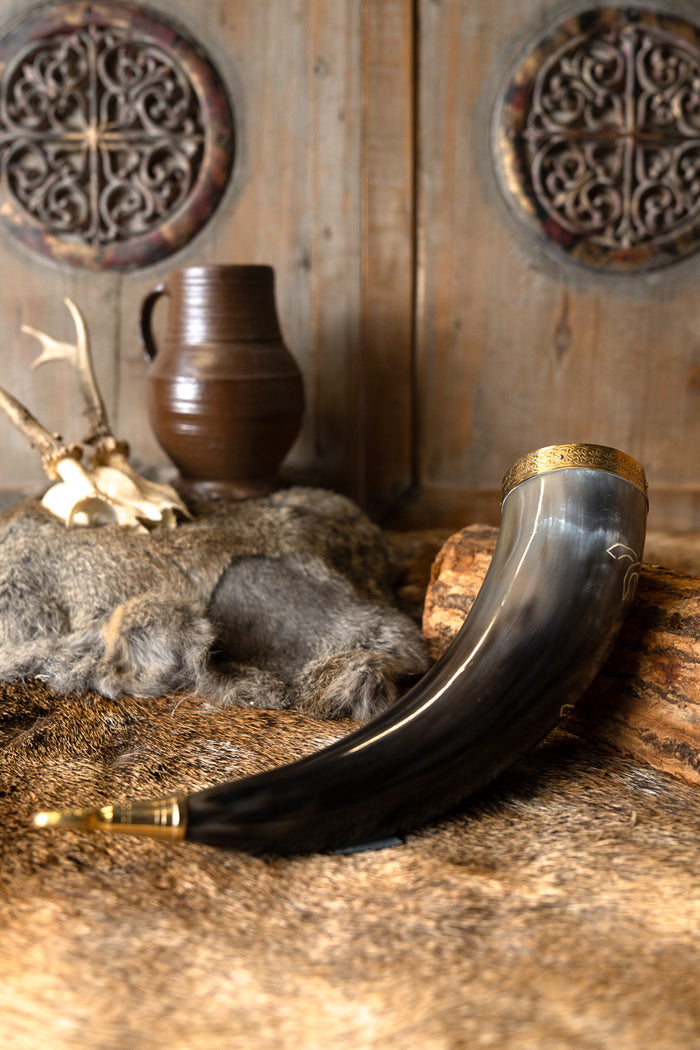 Celtic drinking horn Epona deluxe, 300-500 ml