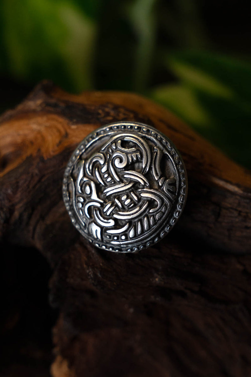 Rond riembeslag Hordaland verzilverd