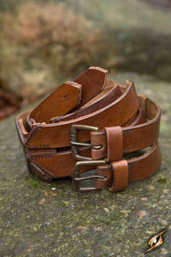Twin X-belt, bruin, 110 cm