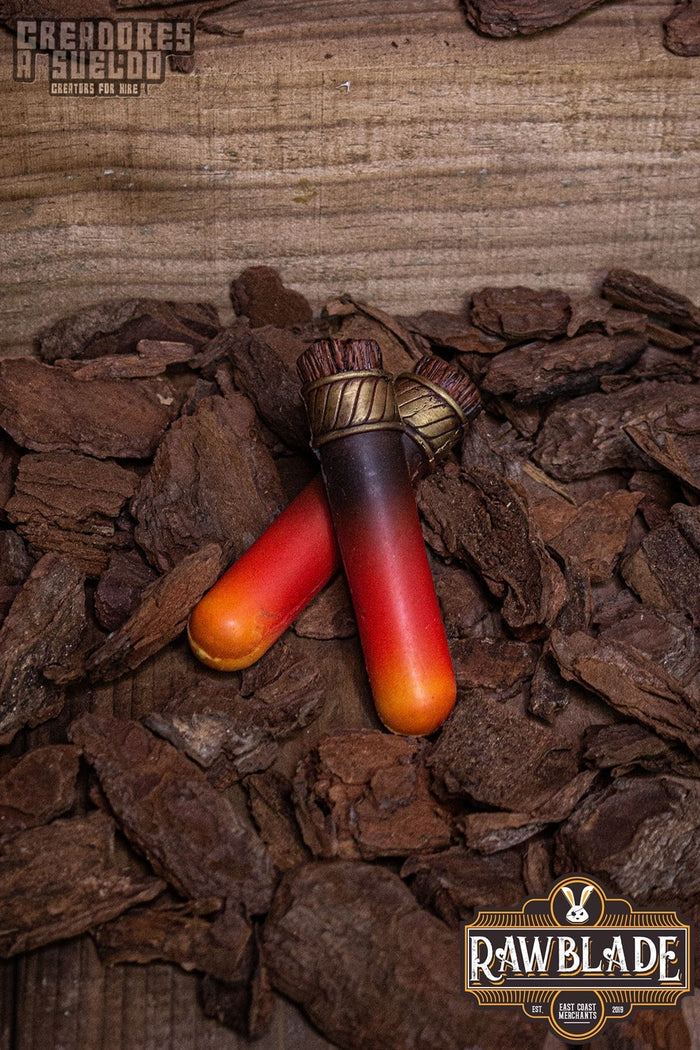 Alkemiskt flaskglas, röd