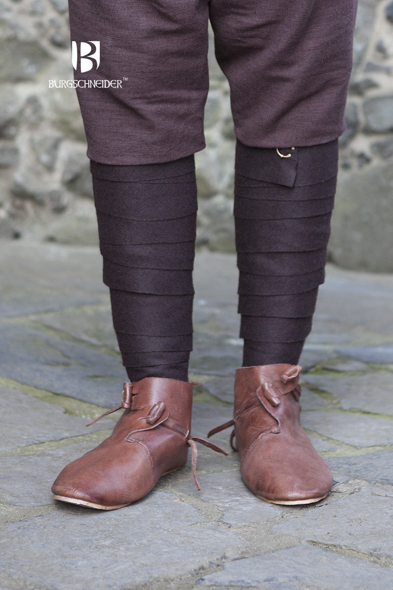 Benbindingsvikler Aki, brun, uldblanding