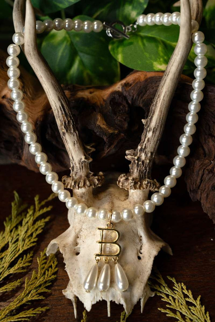 Pearl necklace Anne Boleyn, pewter