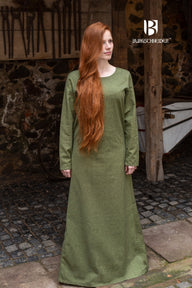 Middelalderkjole Freya, grøn