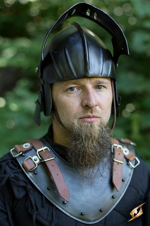 Gorget Warrior, patiniert, 1 mm