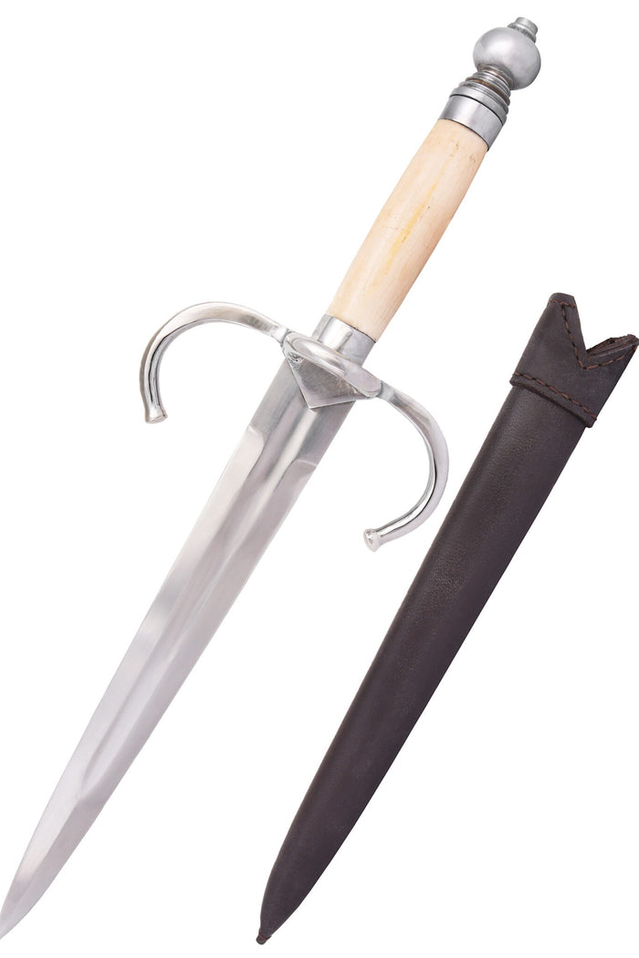 Main-gauche with bone handle, semi-sharp