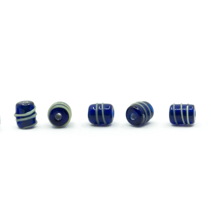 Viking glaskraal Birka, blauw, 5 stuks