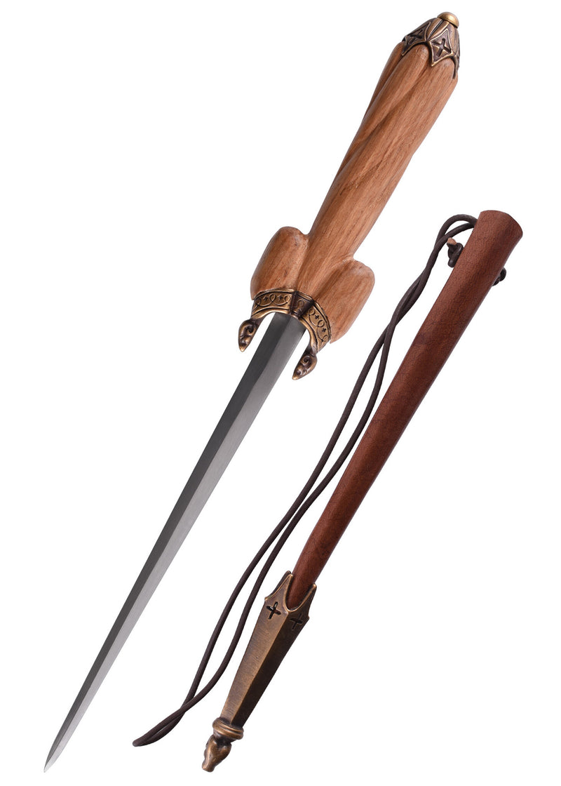 Dagger z kulistą głowicą XVI wieku, półostry