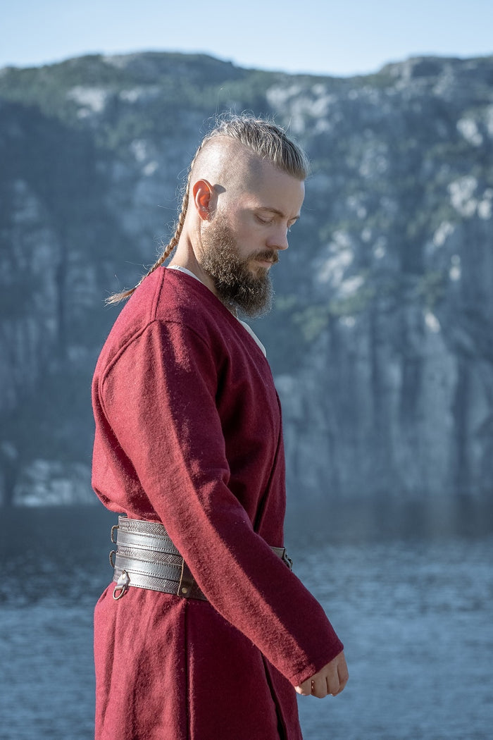 Kaftan Gustav, rood, wolmix