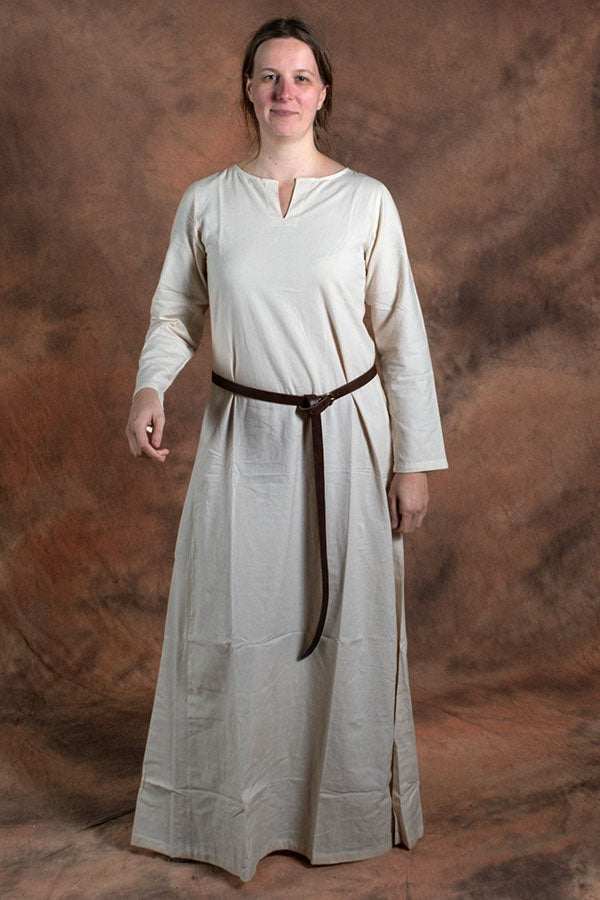 Medeltida klänning Elisa, vit