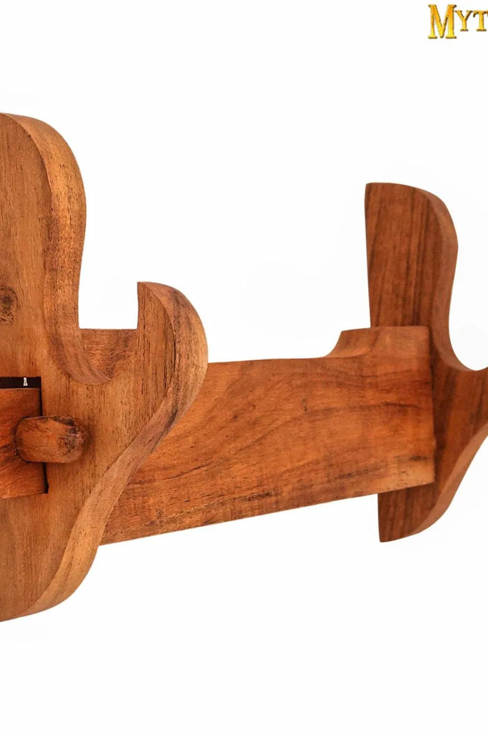 Supporto a parete in legno per spada