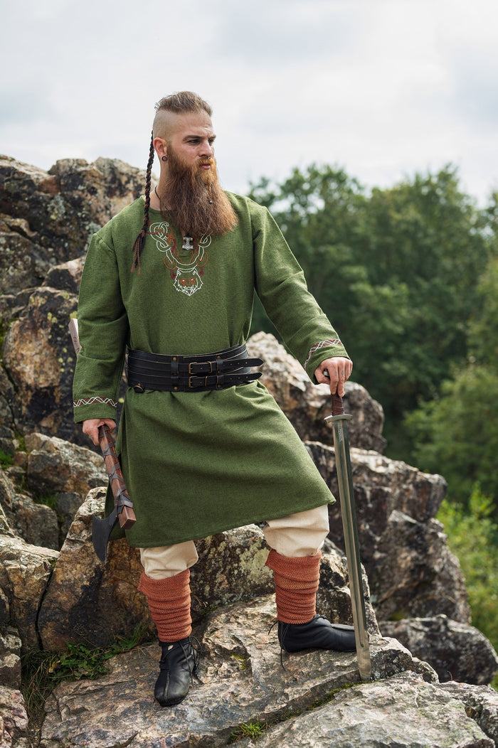 Germanic tunic Ulfhednar, green