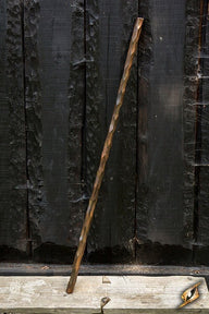 Bastón largo (quarterstaff) de madera, 150 cm, arma LARP de espuma
