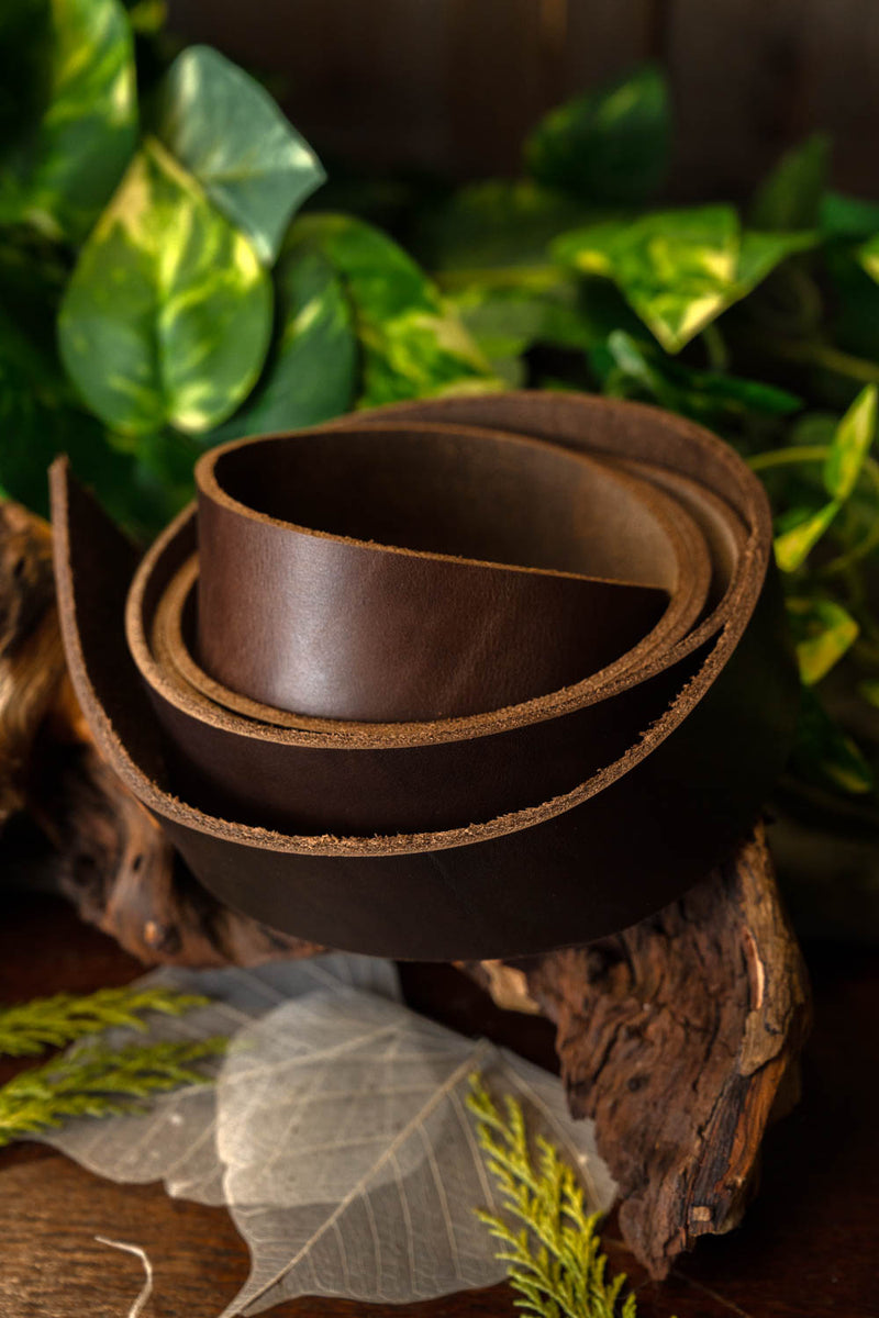 Correa de cuero 30 mm / 130–140 cm, marrón