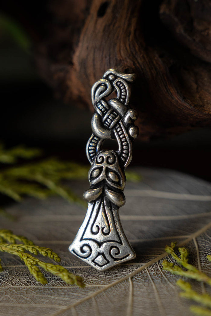 Gotland Rusvik-bæltebeslag, forsølvet