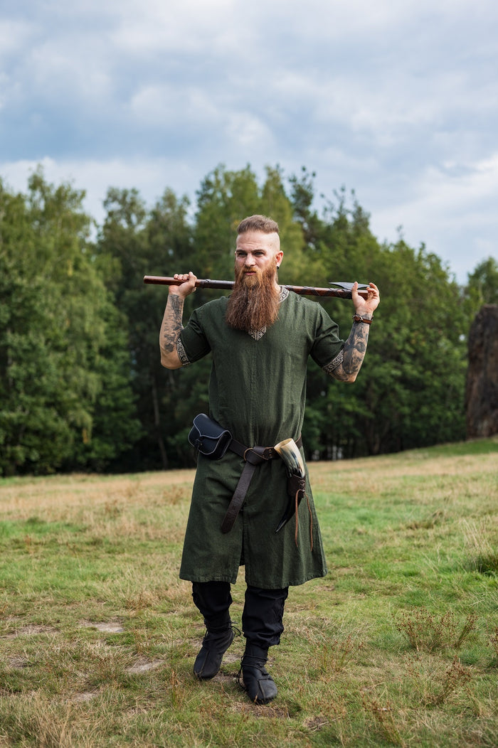 Keltisk tunika, korta ärmar, grön