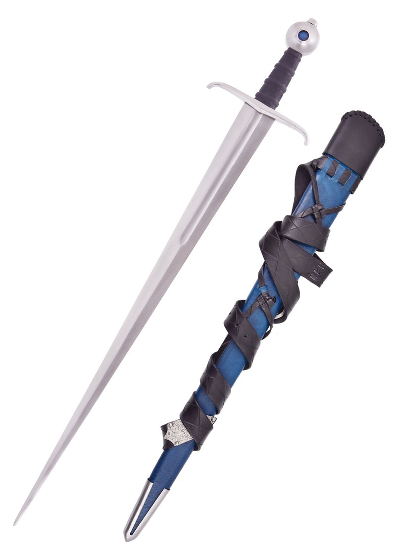 Castillon-sværd med skede, 15. århundrede, semi-skarpt