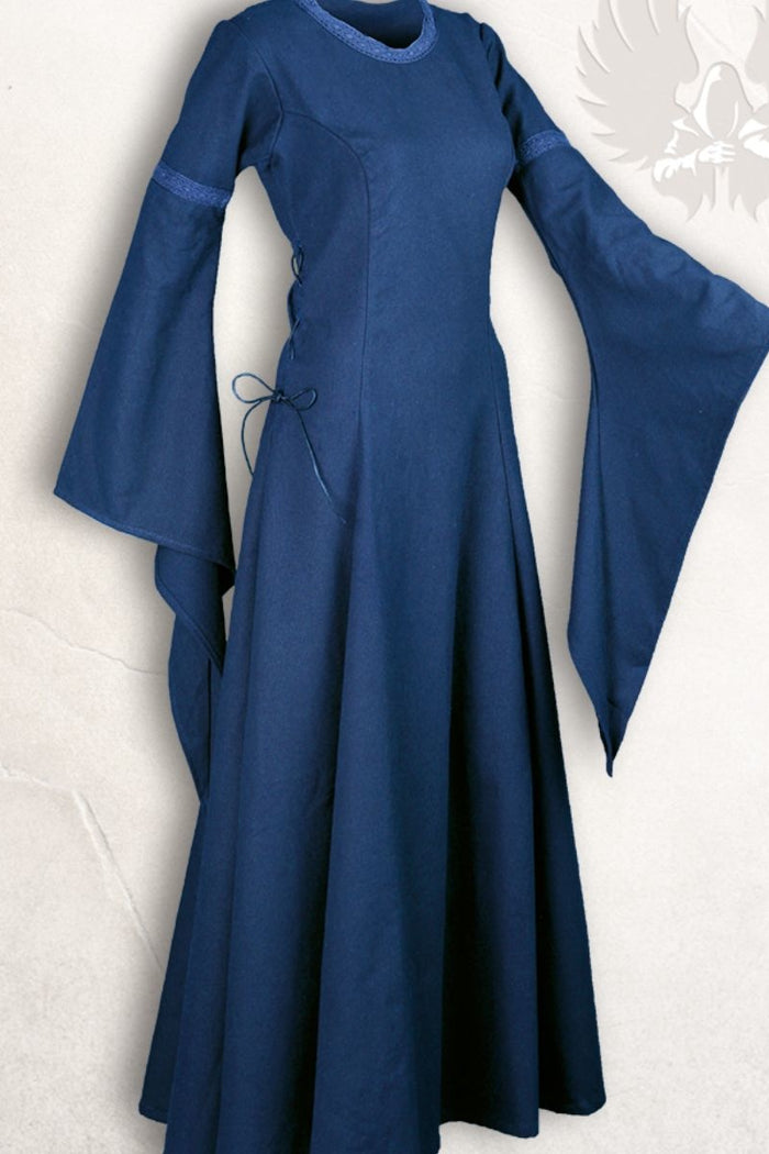 Medieval dress Lenora, blue
