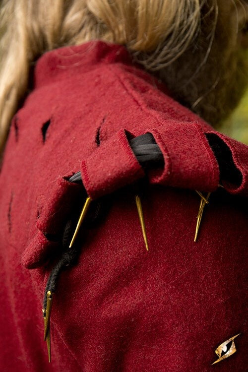 Dublett Columbus, röd, ullmix