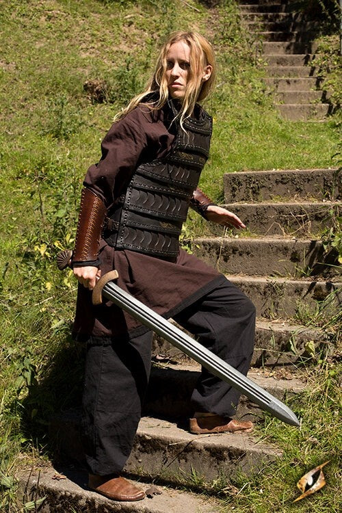 Early Medieval lamellar armour, black