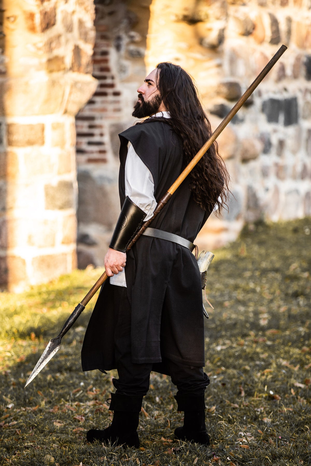 Överplagg för herrar, svart