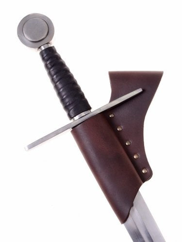 Knight sword holder for belt, black