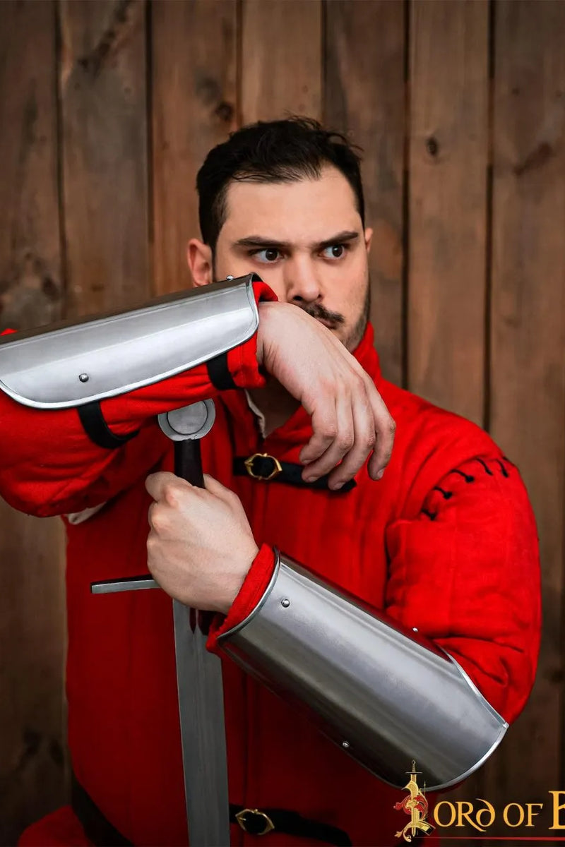 Italienische Bracers 15. Jahrhundert, Unterarmschützer, 1,2 mm