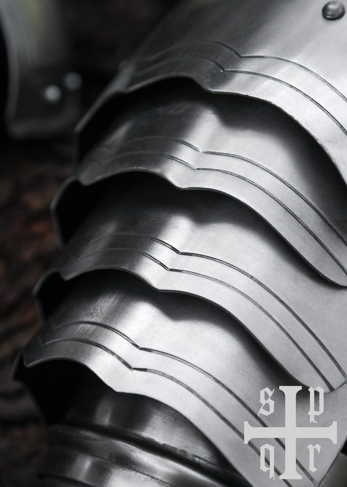 Gotiske vambraces, armpanser, 1,6 mm