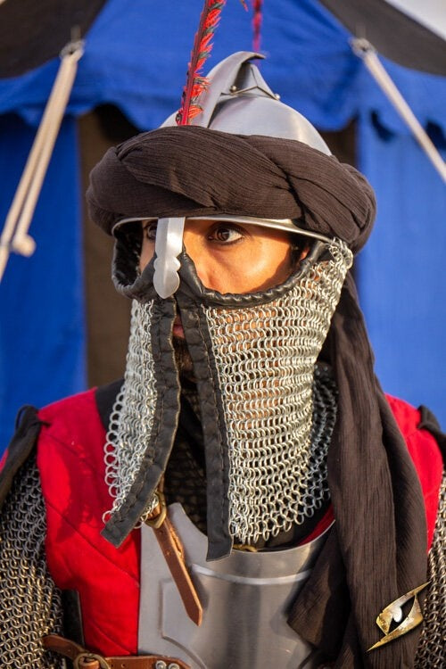 Turbante persa, preto