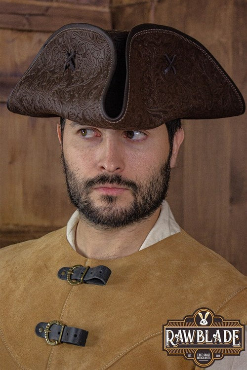 Klobouk Jack Rackham, luxusní, hnědá