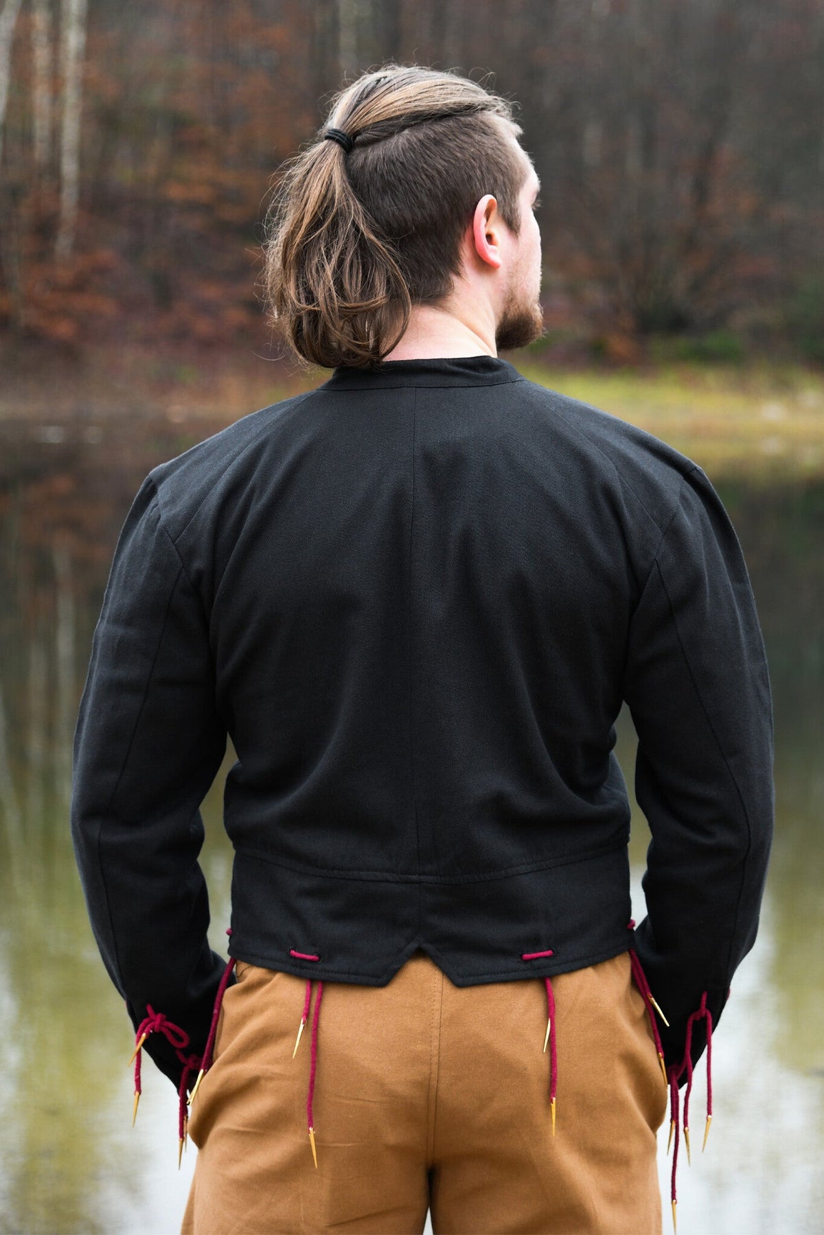 15th century arming doublet Bernhard, black