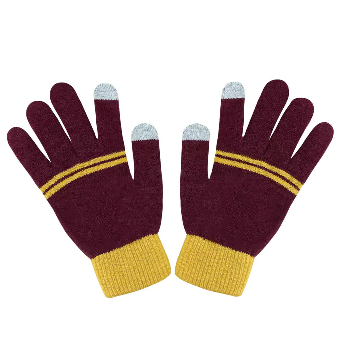 gryffindor handschuhe Harry Potter: Handschuhe, bordeaux Test: Cube Stereo Hybrid antiescaras manoplas Size:Large (700c) Embroidered Gryffindor design for