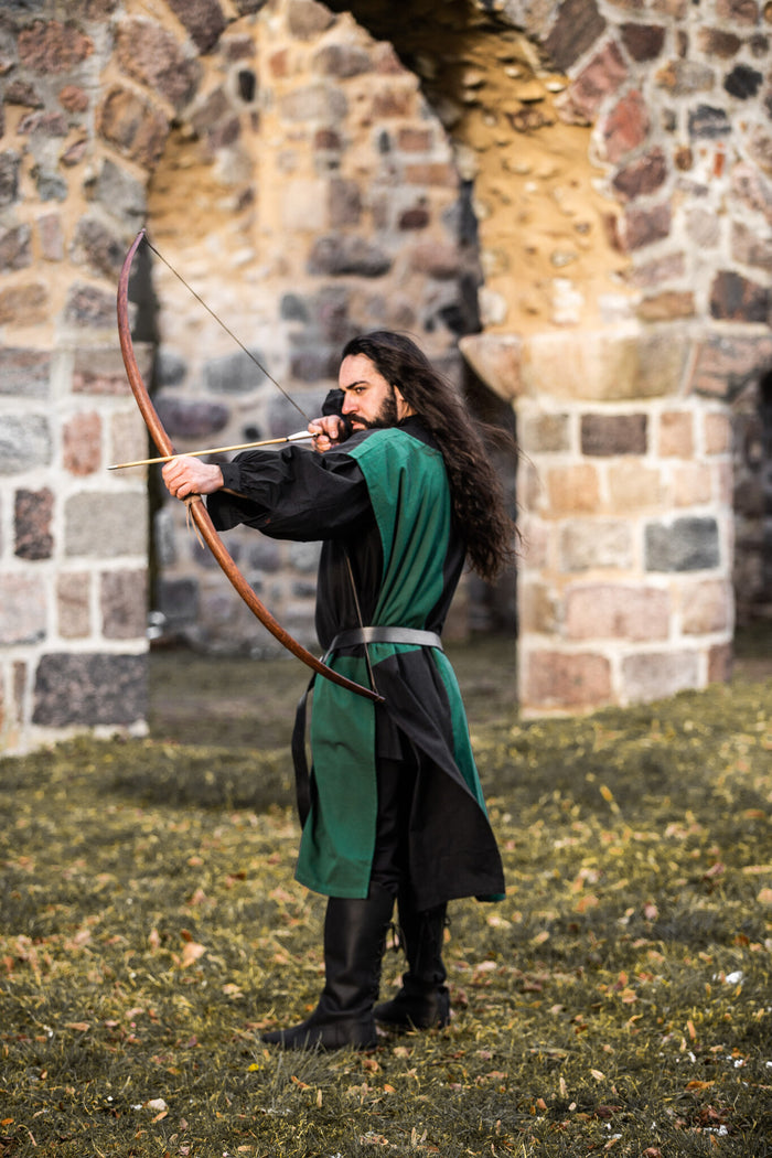 Surcoat, checked, black-green