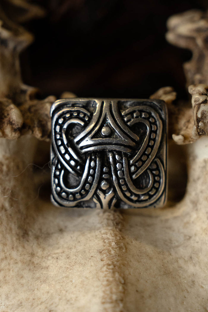 Viking riembeslag knoop Borrestijl, zilver