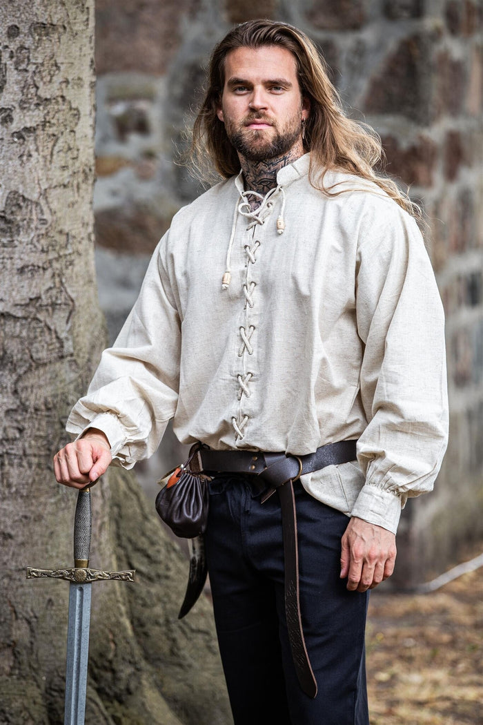 Chemise médiévale Dagwin, crème
