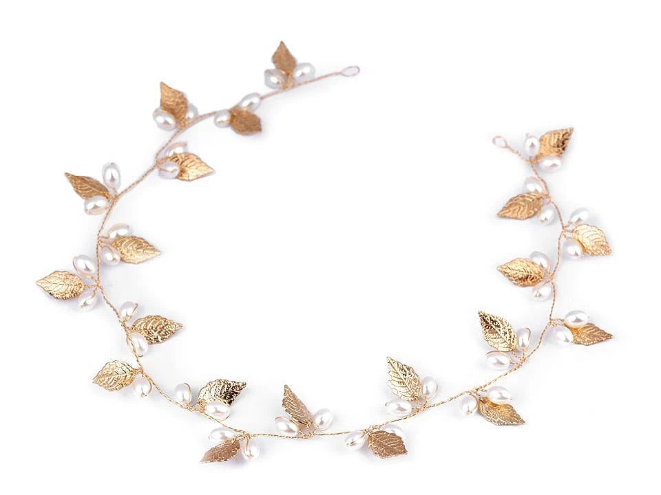 Diadema com folhas
