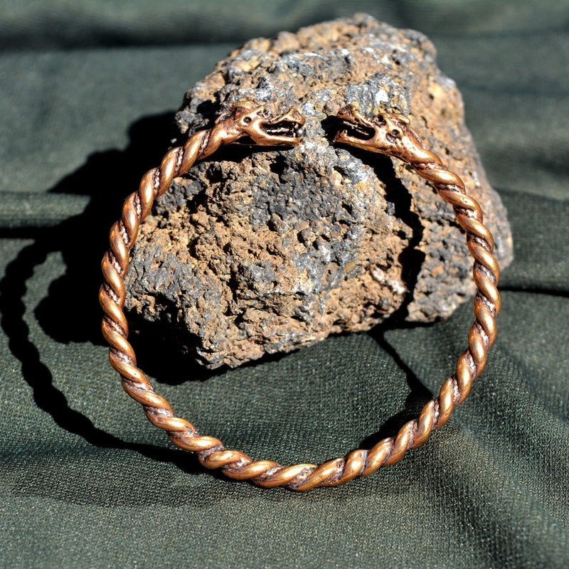 Pulsera de dragón, bronce