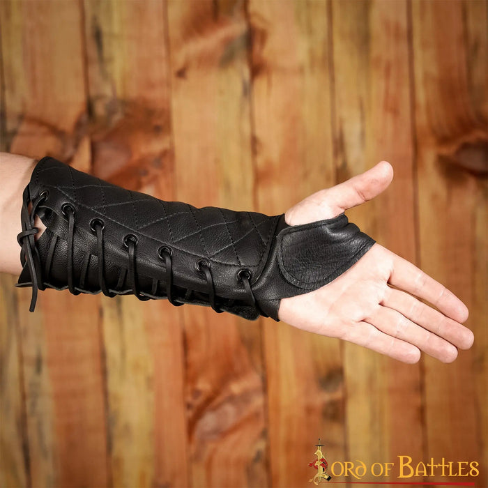 Boogschutter bracer rechterhand, bruin