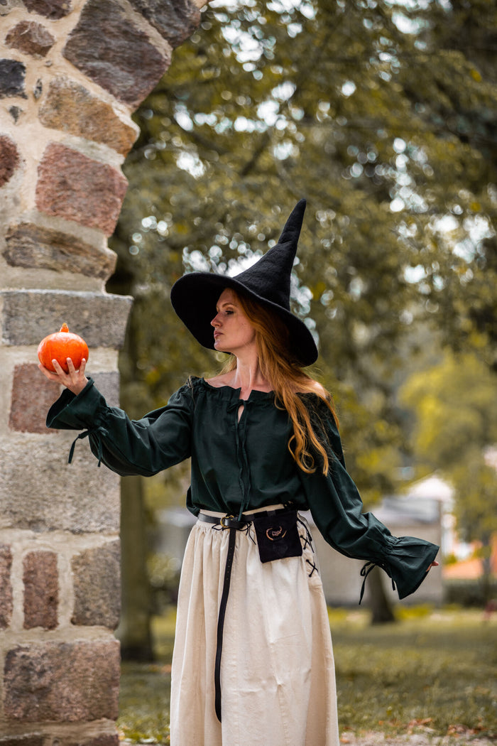 Häxhatt, svart, ullfilt