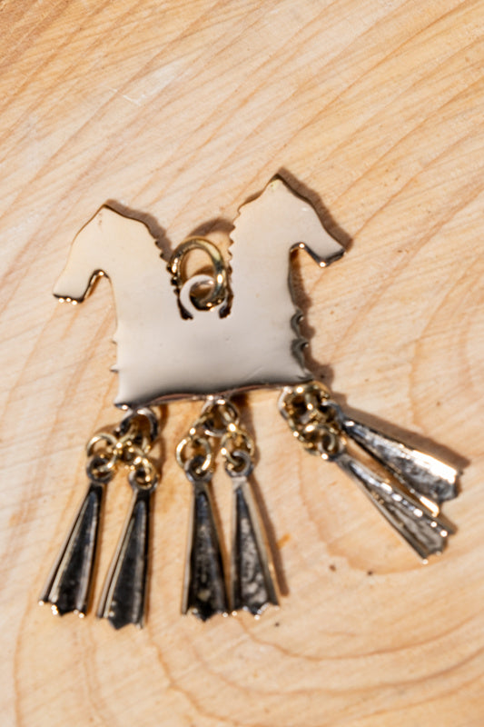 Viking paardenhanger, brons