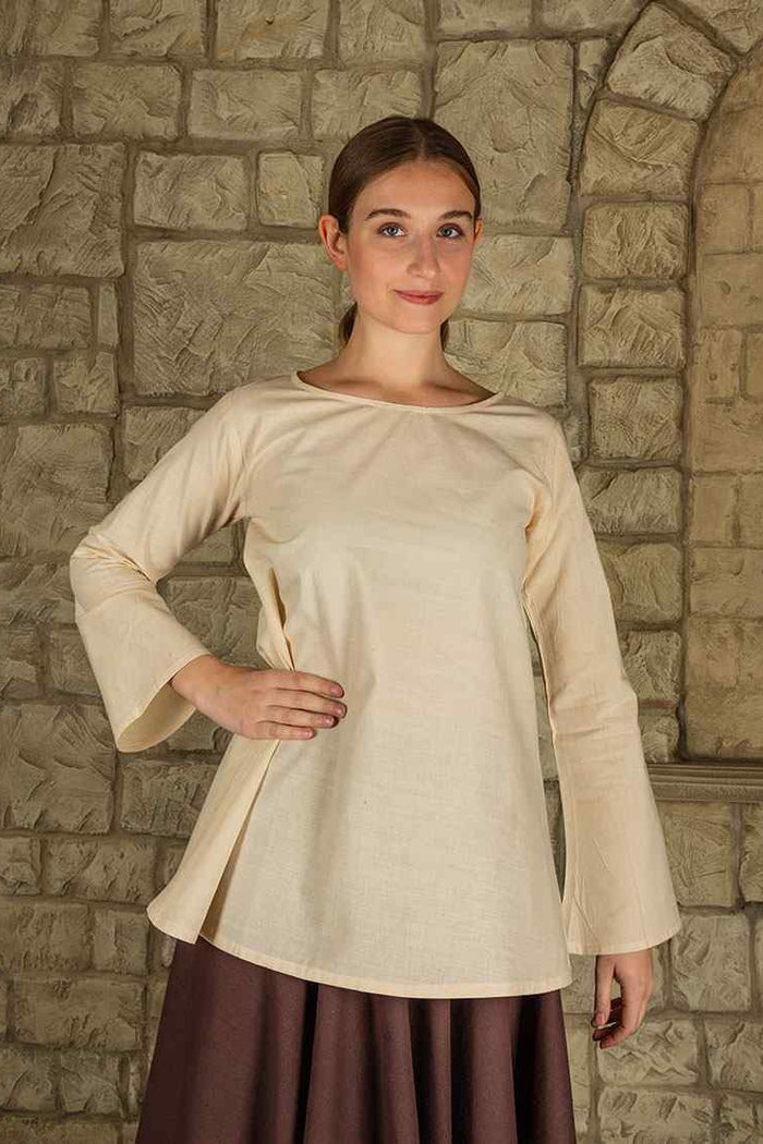 Bluse Valerie, Baumwolle, natur