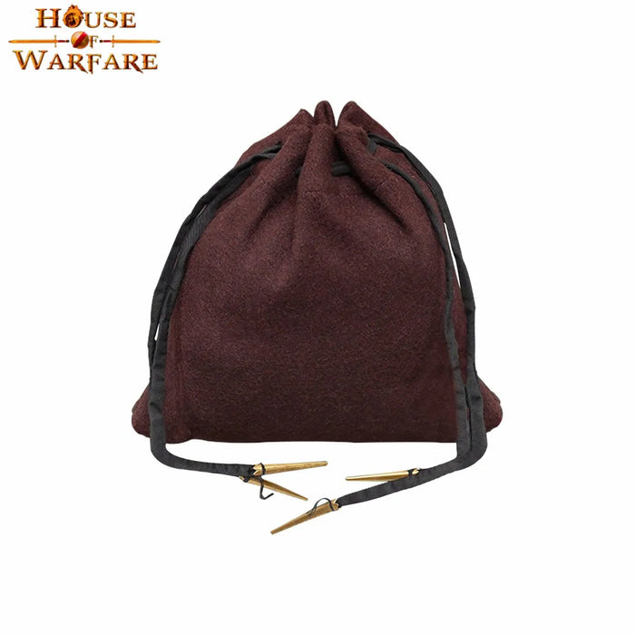 Medieval woolen pouch, brown