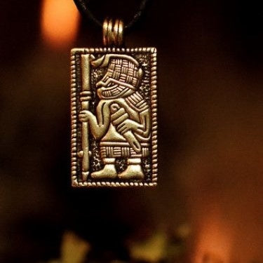 Vendelkrijger Torslunda pressbleche, hanger, brons