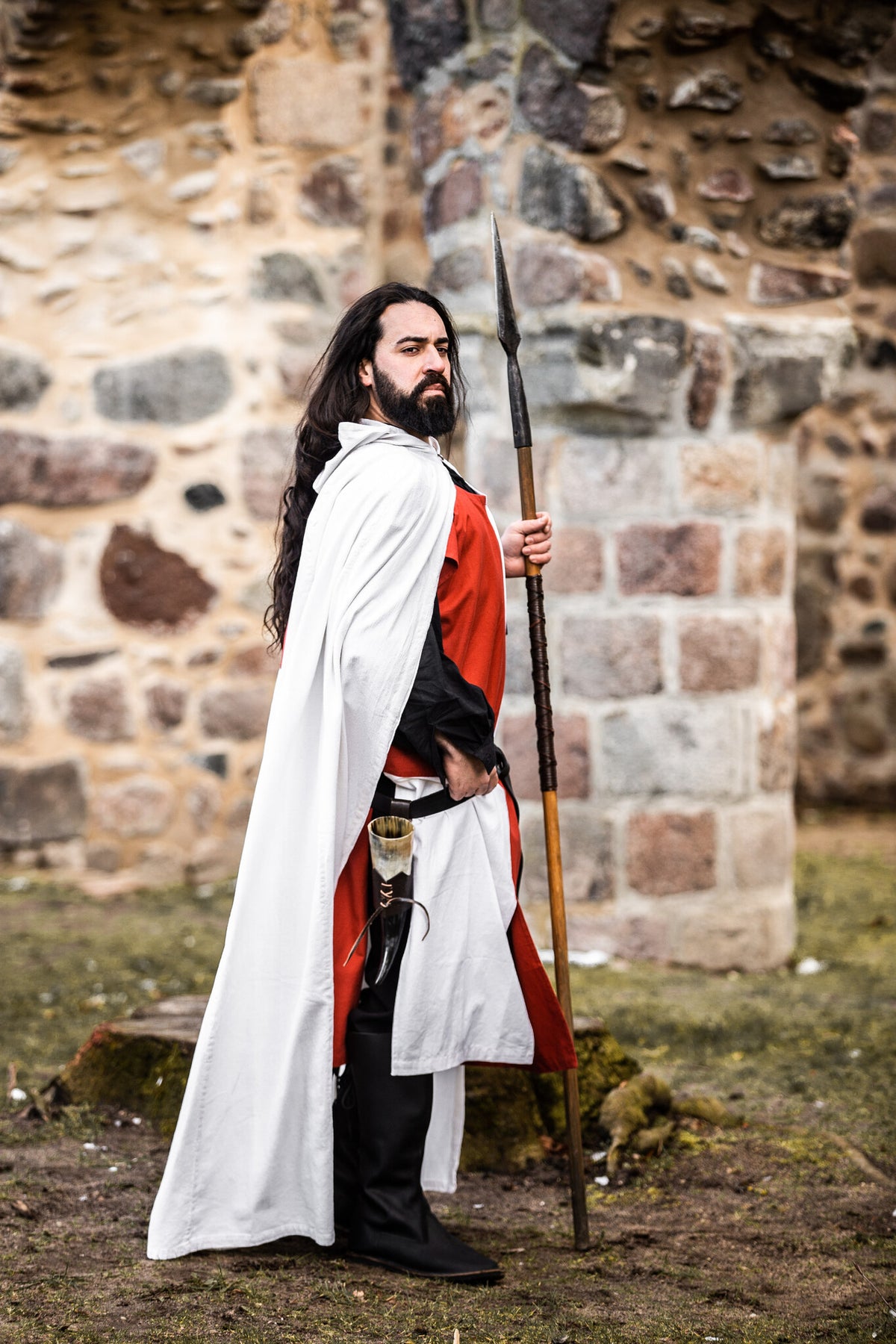 Tempeliersmantel, wit