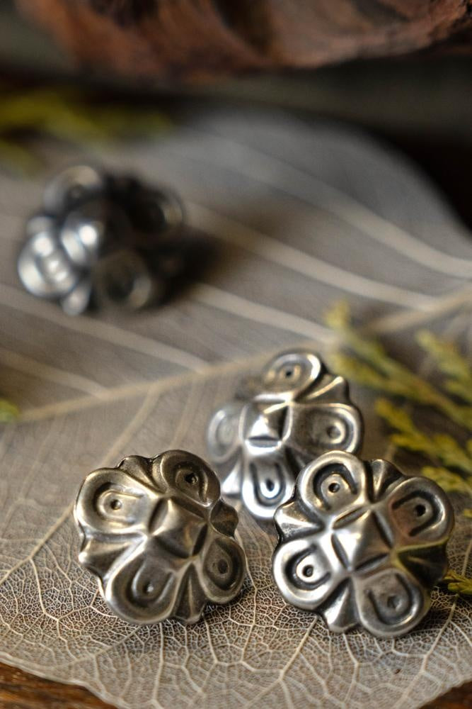 Accessori per cintura ottagonali (5 pezzi), argentati