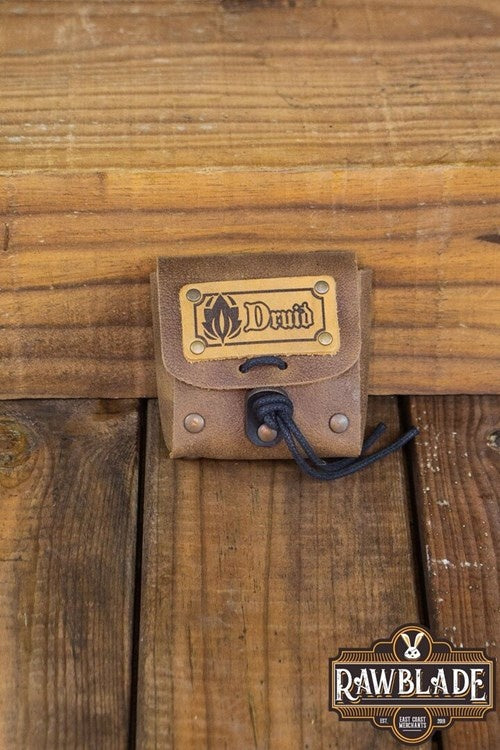 Dice bag with dice set, Druid