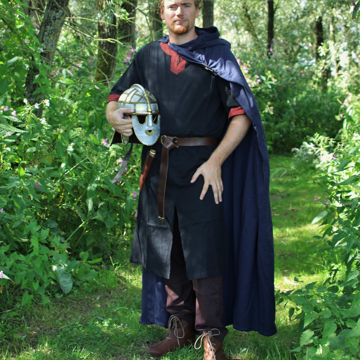 Capa de algodón, azul