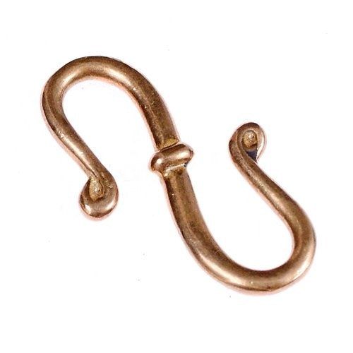 Gancho de joyería, 2,5 × 1,2 cm, bronce