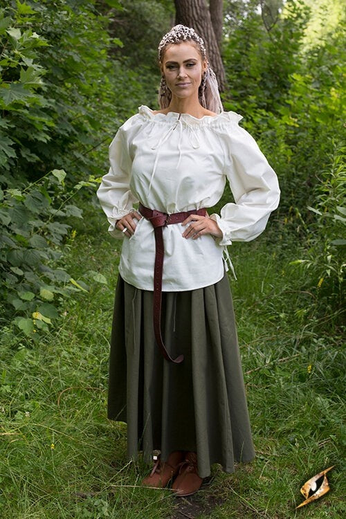 Piratenblouse Reid, wit